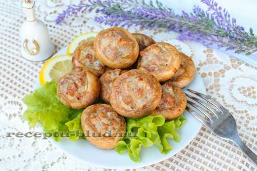 Отверстие начинить фаршем