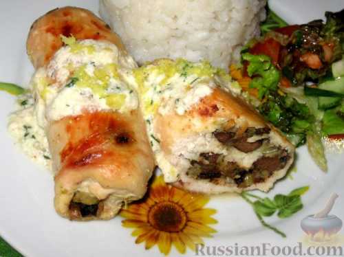 Узнай рецепт рулетов с черносливом: куриных и