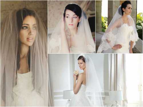 Если у тебя круглое лицо, выбирай фату, которая визуально сузит твое лицо