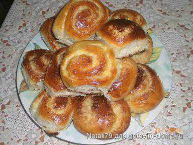 Булочки с изюмом