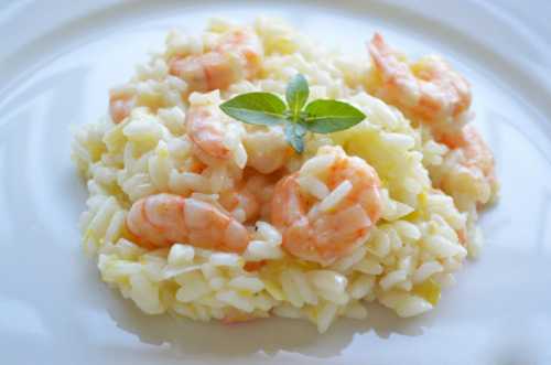 Ризотто с креветками